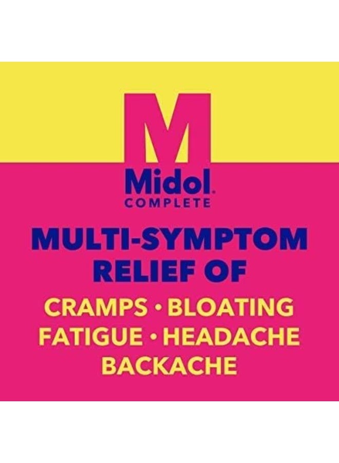 Midol Complete Caplets with Acetaminophen for Menstrual Symptom Relief - 50 Count (25 Pouches of 2), On The Go Menstrual Pain Relief - Image 2